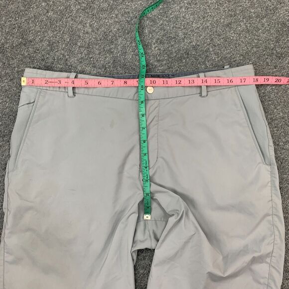 Nike Golf Short Mens 34 Gray Modern Tech Woven Flat Front Performance Chino - Picture 8 of 15